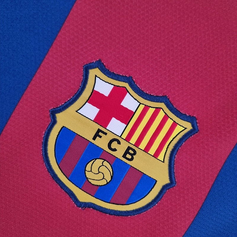 Barcelona Retro Barcelona Long Sleeve 2006 UEFA Champions League Home S-XXL 7