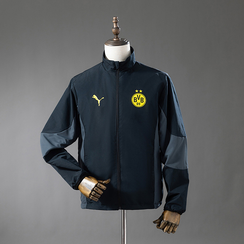 Borussia Dortmund Borussia Dortmund Reversible Jacket Windbreaker- Black S-XXL 2