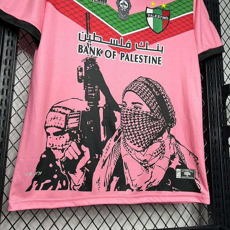 CD Palestino CD Palestino 2024/25 Pink Graffiti Jersey S-XXXXL 6