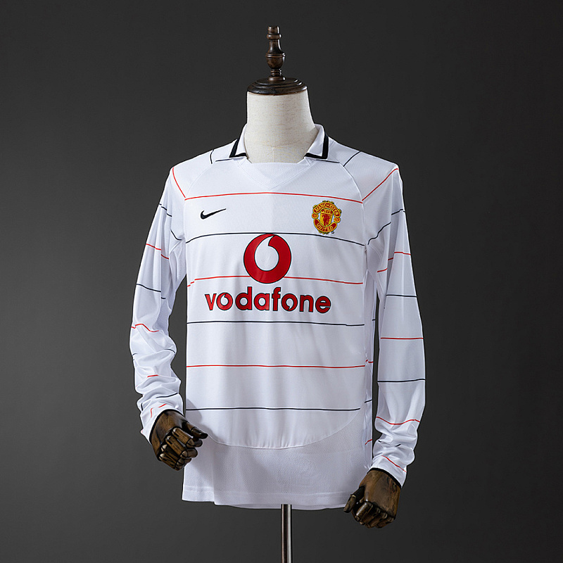 M-U 2003/05 M-U 2003/05 Away Long Sleeve Retro Jersey S-XXL