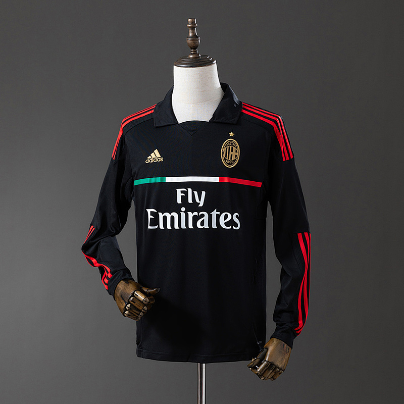 Milan AC Milan 11/12 Away Long Sleeve Retro Jersey S-XXL