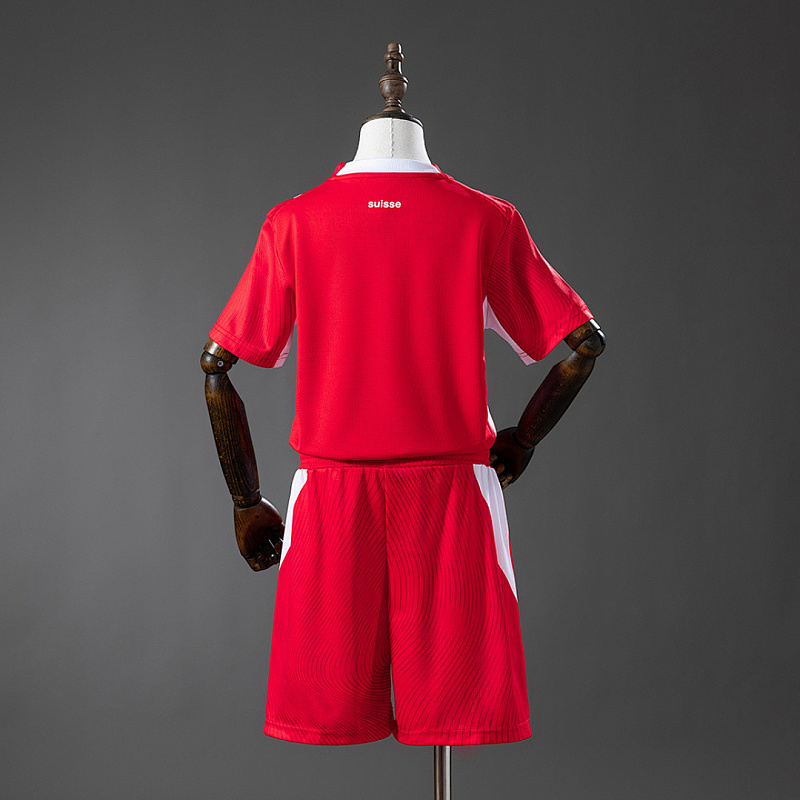 Svizzera Switzerland 2026 Home Kids Kit Jersey Size 16-28 2