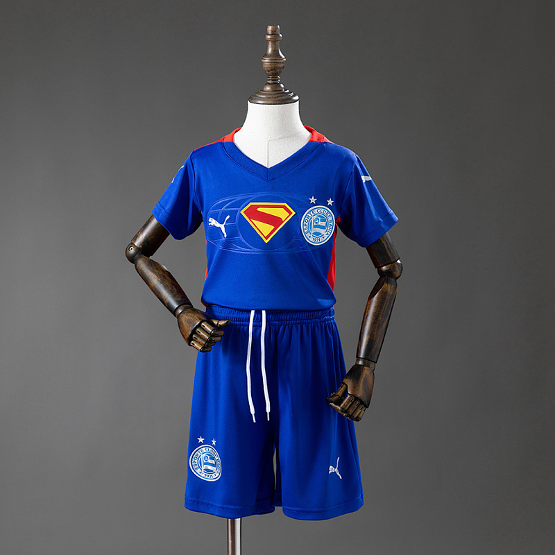 Bahia kit Bahia 25/26 Kids kit Superman Edition - Blue & Red Jersey SIZE:16-28