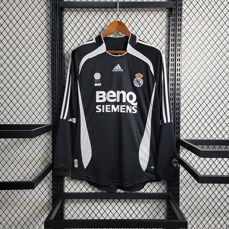 Real Madrid Retro 06-07 Real Madrid Two Guest Long Sleeve Size S-XXL