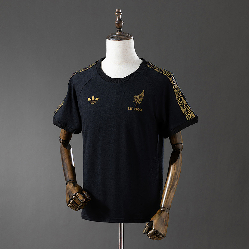 Messico Mexico Gold 3-stripes T-Shirt S-3XL