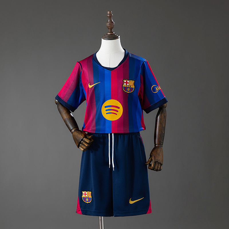 Barcelona Barcelona 26/27 Home Kids Kit Jersey Size 16-28