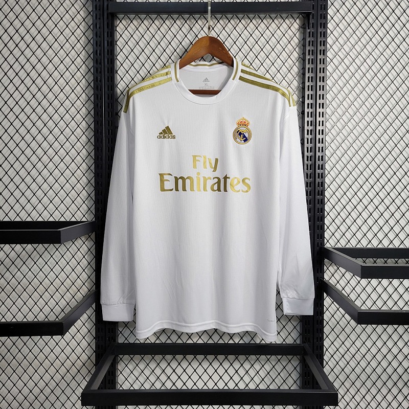 Real Madrid Retro19-20 Real Madrid Main Long Sleeve Size S-XXL