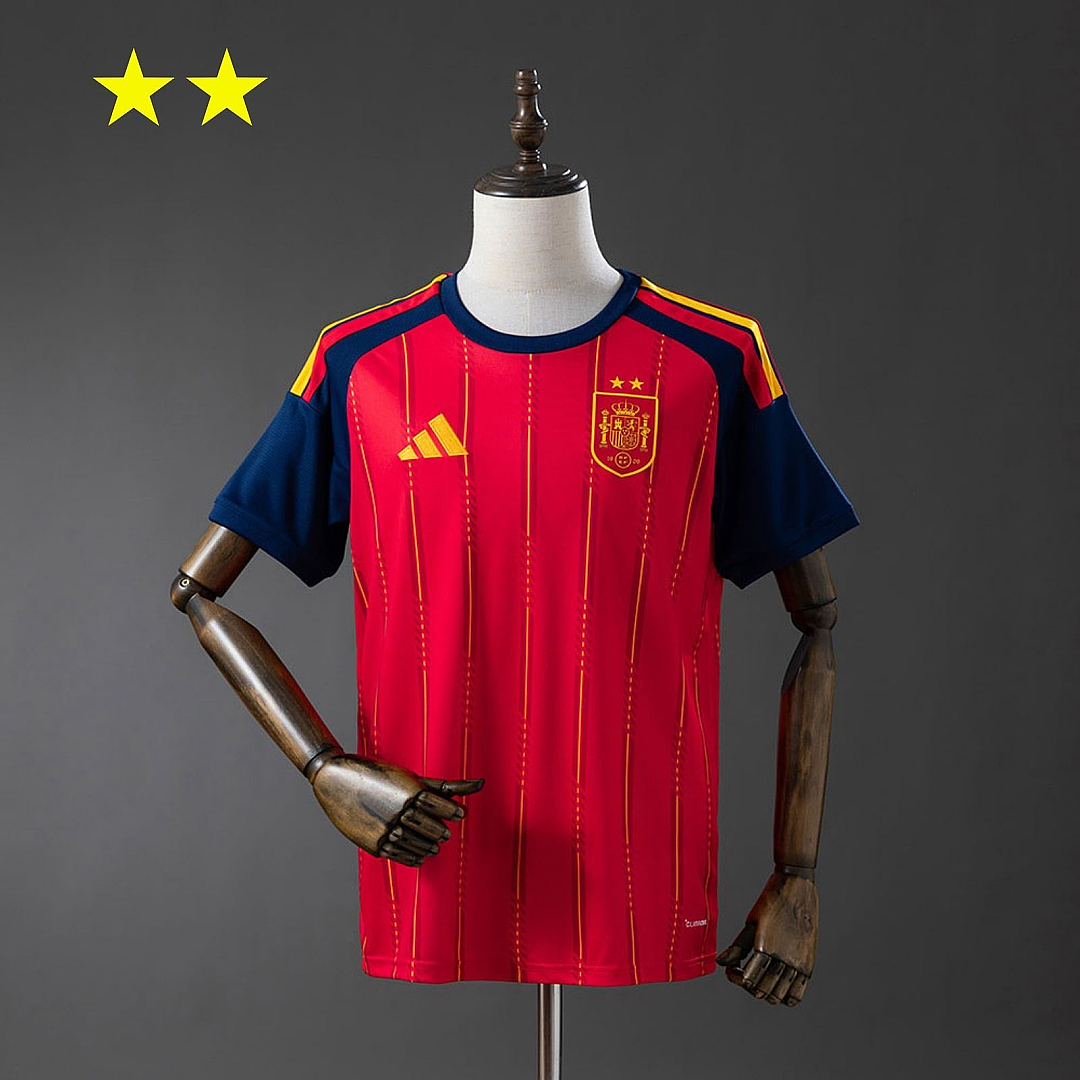 Spagna Spain 2026 Home 2-Star Champion Edition Jersey S-4XL 4