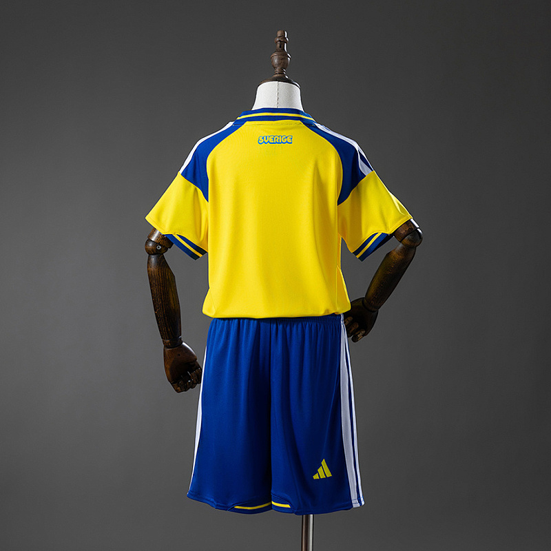 Sweden 2026 Sweden 2026 Home Kids Kit Jersey Size 16-28 2