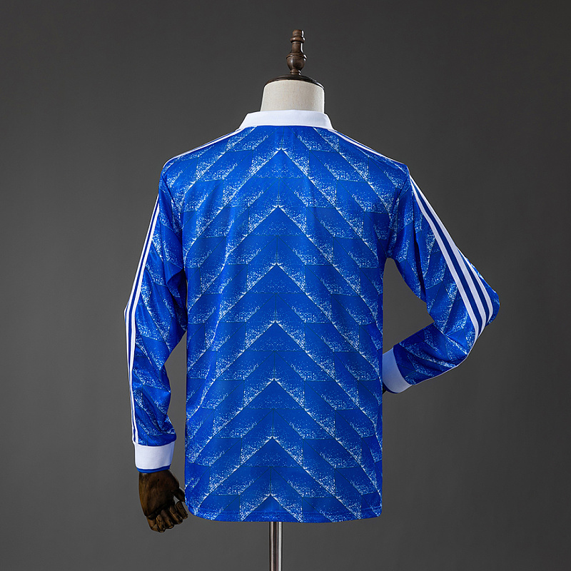 Karlsruher Long Karlsruher 89/90 Home Retro Long Sleeved Jersey S-XXL 2