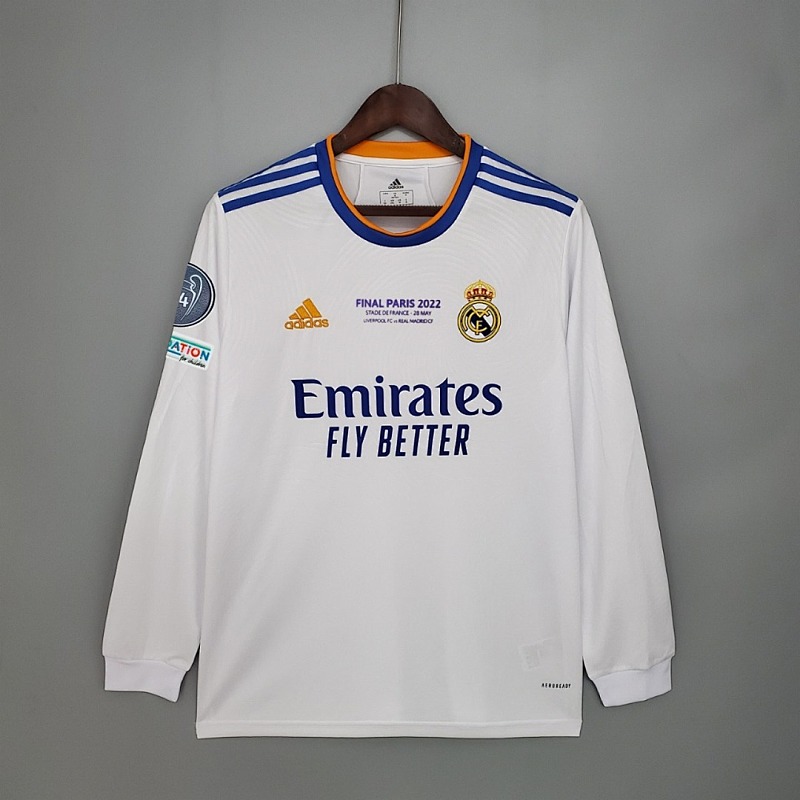 Real Madrid 21/22 Real Madrid final version long sleeve home S-XXL
