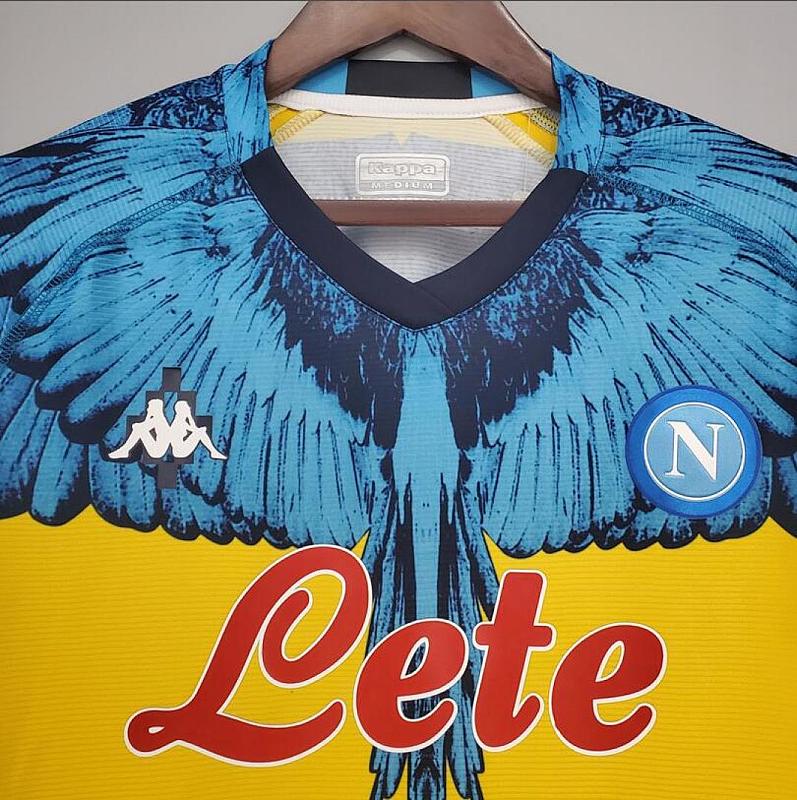 Napoli 21/22 S.S.C. Napoli Yellow blue Kappa × Marcelo Burlon S-XXL 2