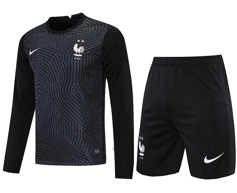 Francia France Black Long Sleeve Goalkeeper S-XXL (can be sold separately)