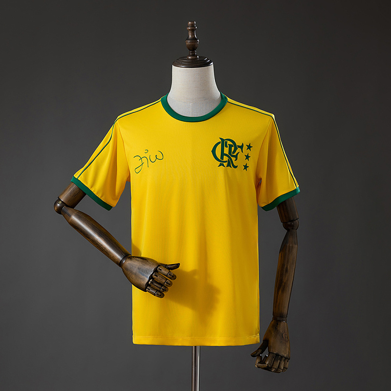 Flamengo Flamengo 26/27 Zico Signature World Cup Version Yellow Jersey S-4XL