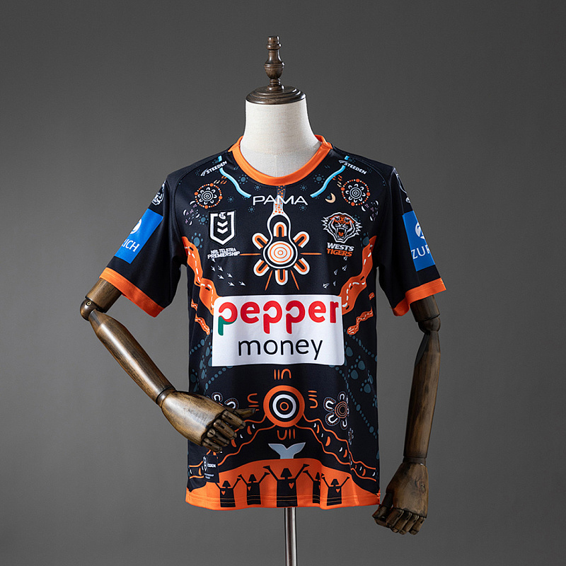 NRL West NRL West Tigers 2025 Indigenous Jersey S-5XL