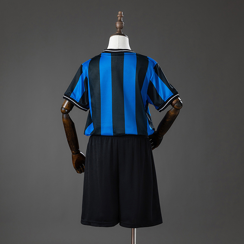 Inter Inter Milan 09/10 Home (UEFA Champions League) Retro Kids Kit Jersey SIZE 16-28 2