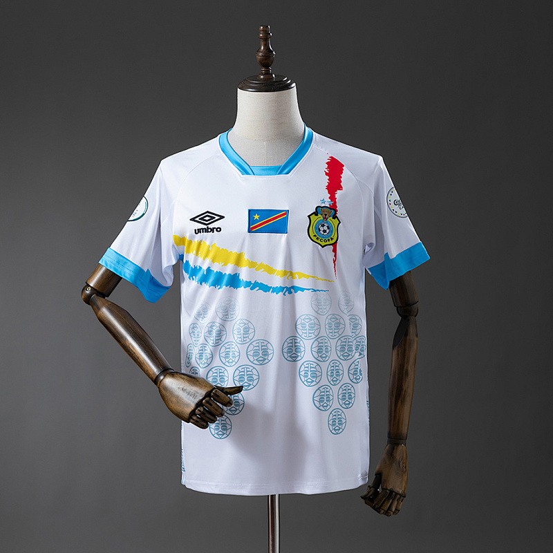 Nazionale Congo 2026 White and Blue Jersey S-XXL