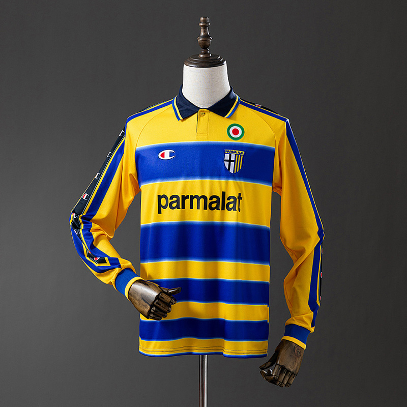 Parma Parma Calcio 99/00 Home Long Sleeve Retro Jersey S-XXL
