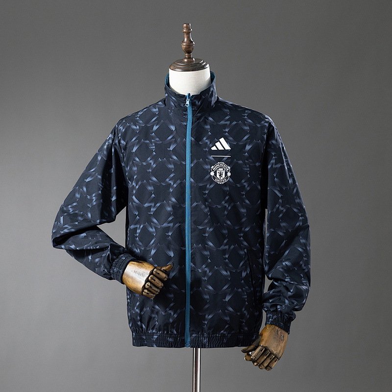 M-U Reversible M-U Reversible Jacket Windbreaker - Blue&Black S-XXL 4