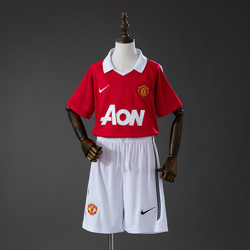 M-U Kit M-U 10/11 Home Retro Kids Kit Jersey SIZE 16-28