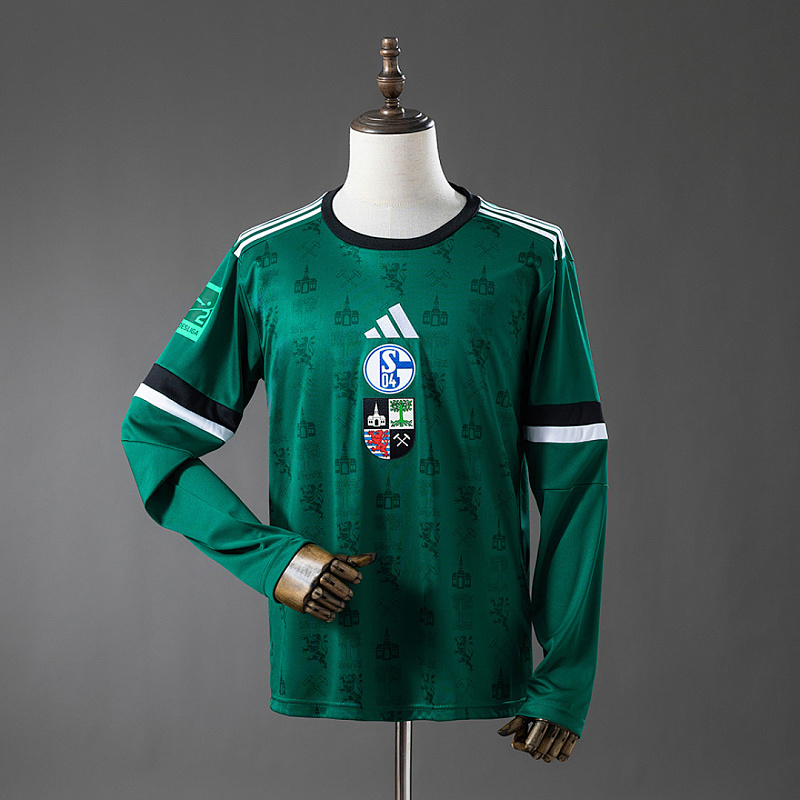 Schalke 04 Schalke 04 25/26 Commemorative Edition - Green Long-Sleeve Jersey S-XXL