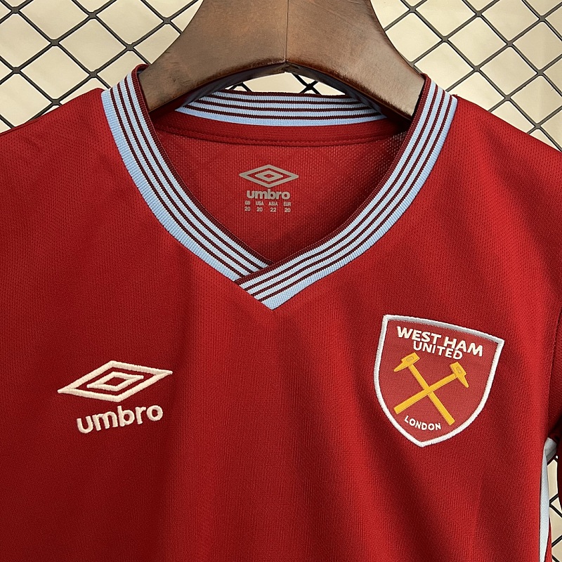 West Ham 25/26 Kids West Ham United Home Size: 16-28 5