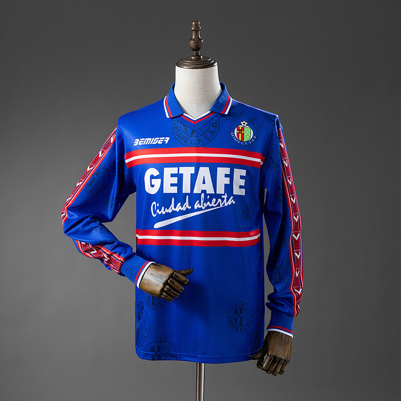 Getafe Long-Sleeve Getafe 98/99 Home Long-Sleeve Retro Jersey S-XXL