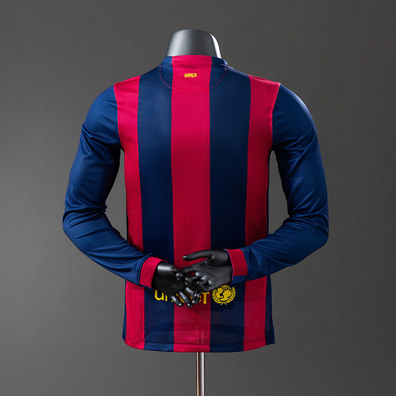 Barcelona Barcelona 14/15 Home Long Sleeve Player Retro Jersey S-3XL 2