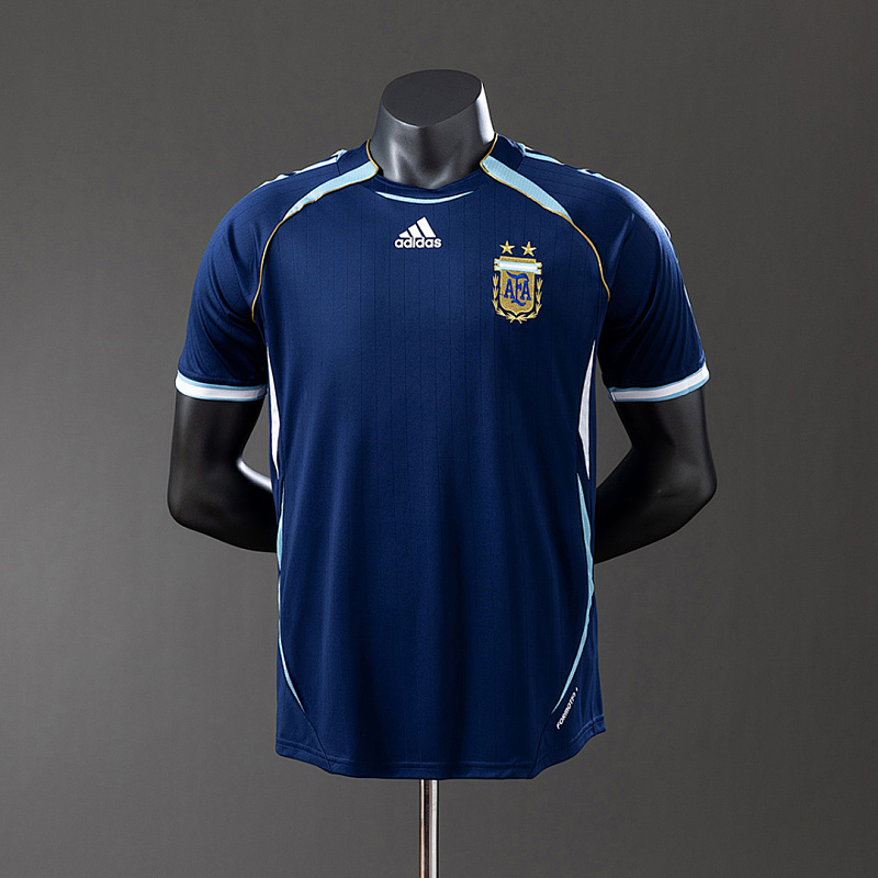 Argentina Argentina 2006 Away Player Retro Jersey S-3XL