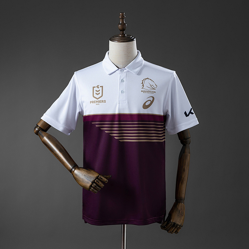 NRL Brisbane NRL Brisbane Broncos 2025 Grand Champion POLO S-5XL