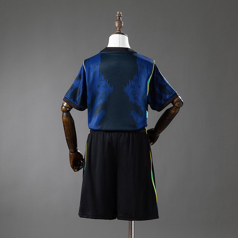 Brasile Brazil 2026 Away Kids Kit Jersey Size 16-28 2