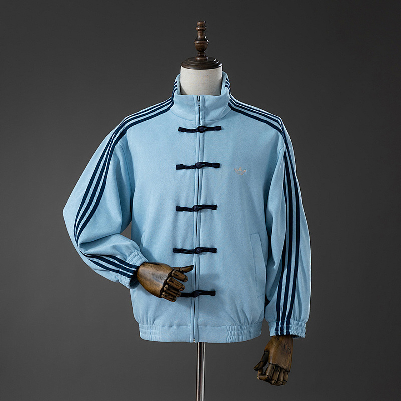 (Chinese New (Chinese New Year) Tang-style jacket - Sky blue S-XXL
