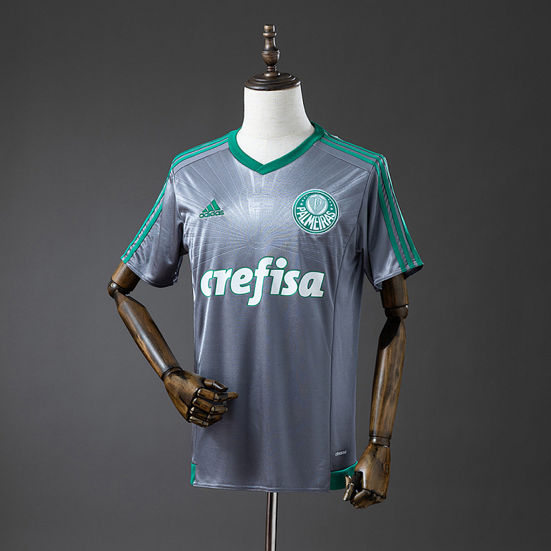 Palmeiras Palmeiras 16/17 Champions Commemorative Edition Silver Retro Jersey S-4XL