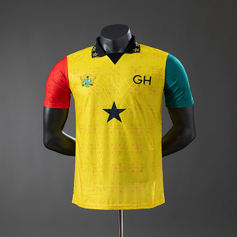 Nazionale Ghana 2025 Commemorative Edition - Yellow Player Jersey S-XXL