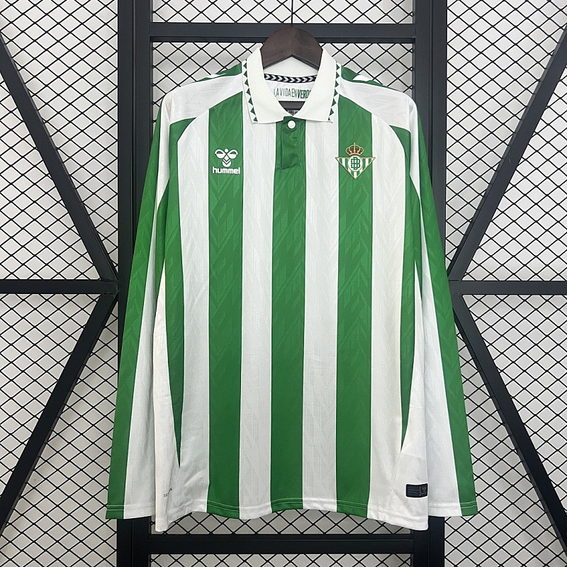 Real Betis 24/25 Long Sleeve Real Betis Home S-XXL