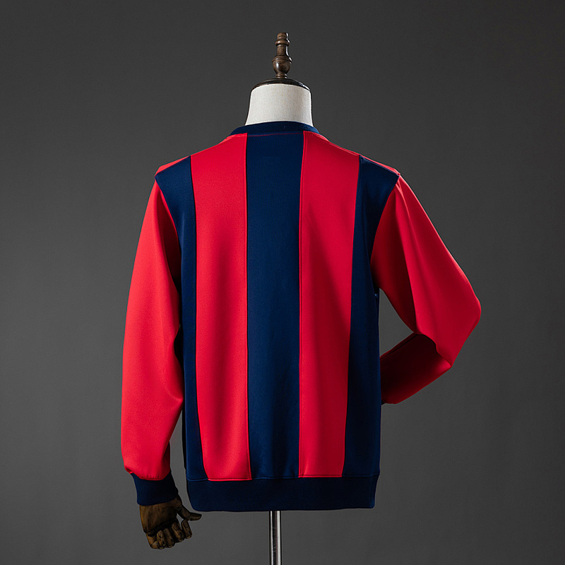 Barcelona Barcelona Long-sleeved Sweatshirt - Red & Blue M-3XL 2