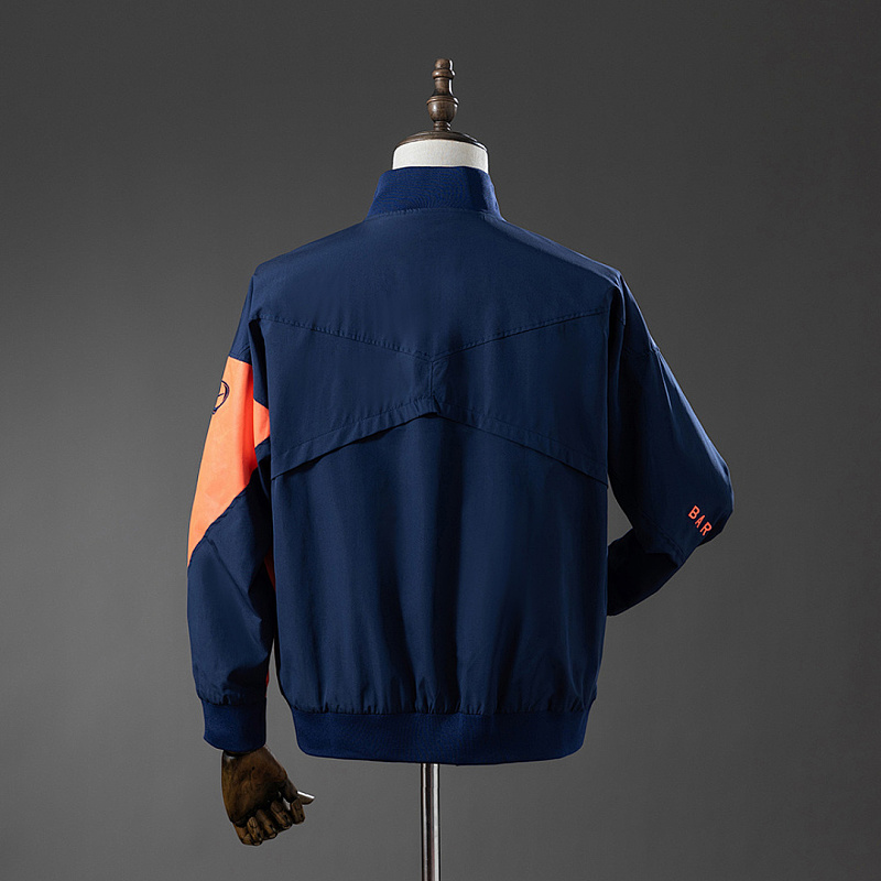 Barcelona Barcelona Windbreaker - Navy Blue & Orange S-XXL 2