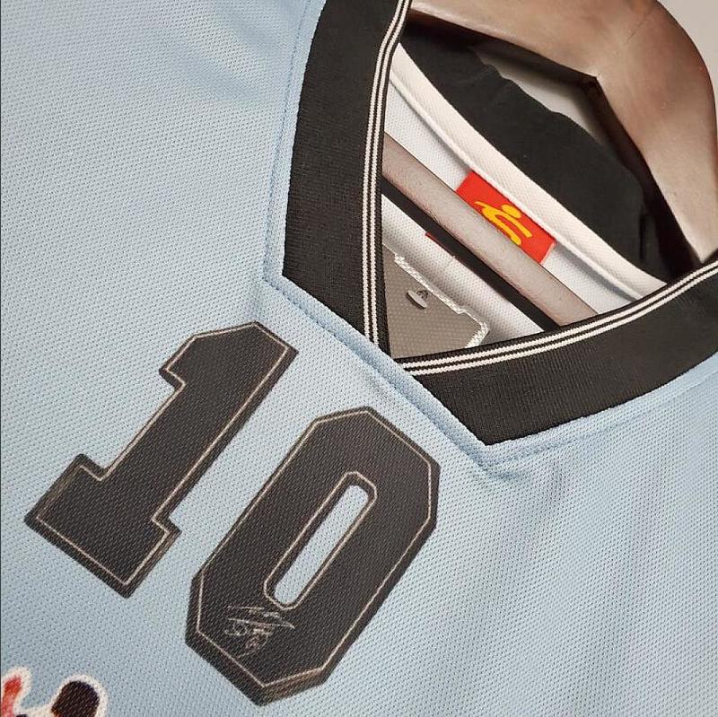 Argentina Retro 2001 Argentina Maradona #10 Commemorative Edition S-XXL 4