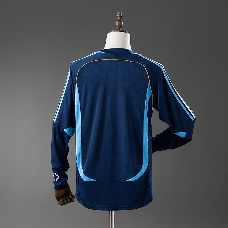 Argentina Argentina 2006 Away Long-Sleeved Retro Jersey S-XXL 2