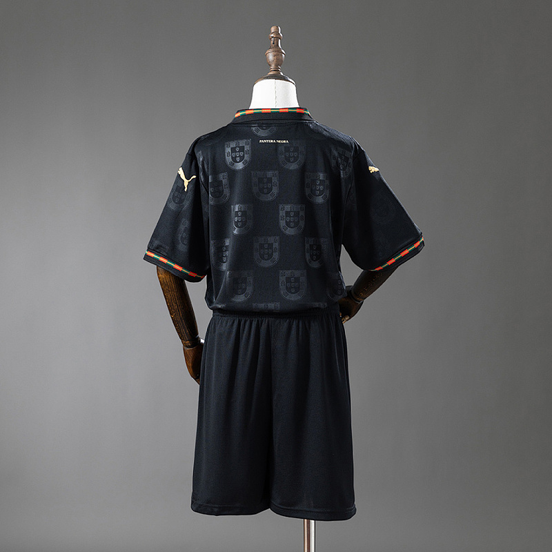 Portogallo Portugal 2026 Black Kids Kit Jersey Size 16-28 2