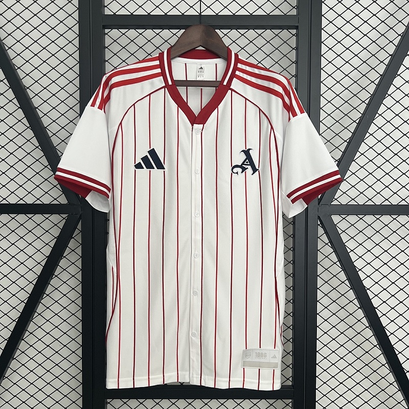 Arsenal 25/26 Arsenal Baseball Jersey S-4XL