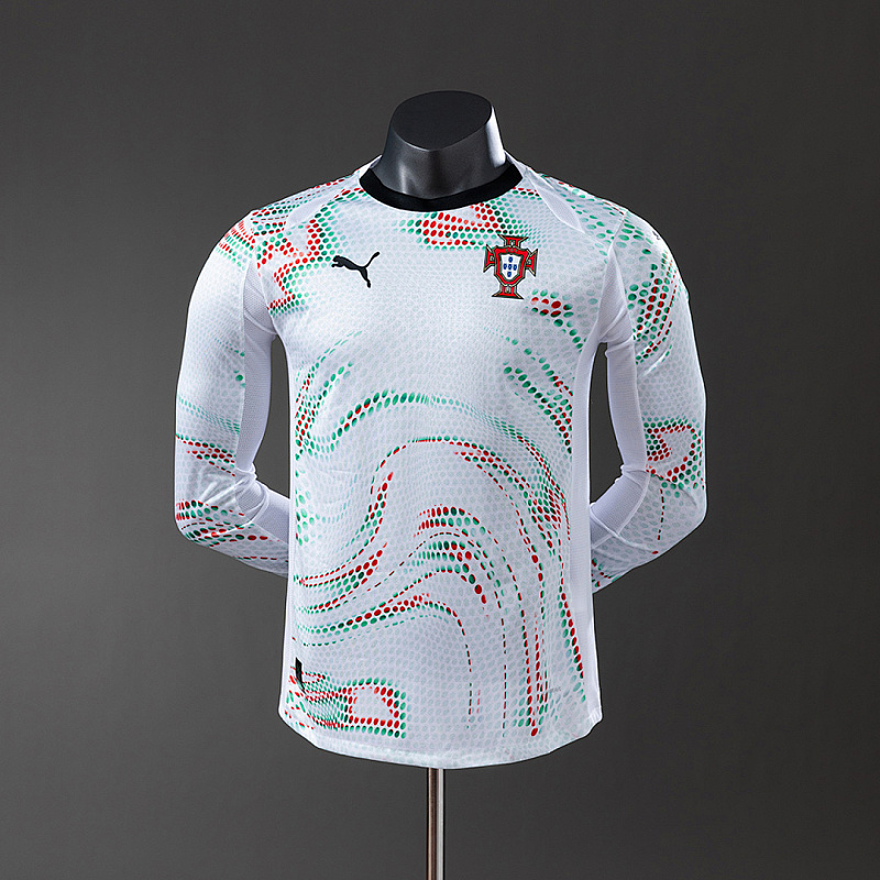 Portogallo Player Long Sleeve Portugal Away Jersey S-XXL