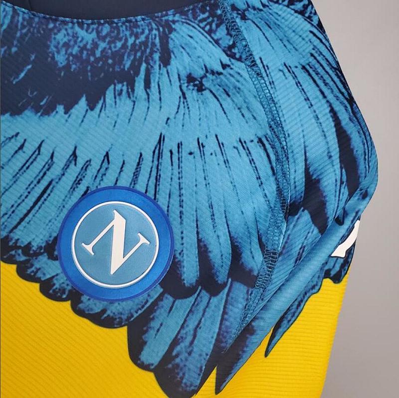 Napoli 21/22 S.S.C. Napoli Yellow blue Kappa × Marcelo Burlon S-XXL 3