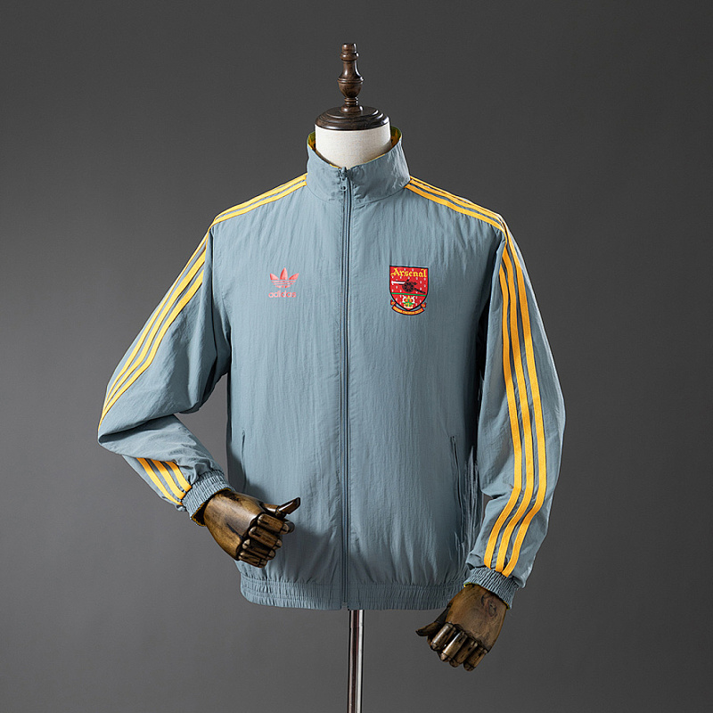 Arsenal Arsenal Reversible Jacket Windbreaker - Yellow & Grey S-XXL 3