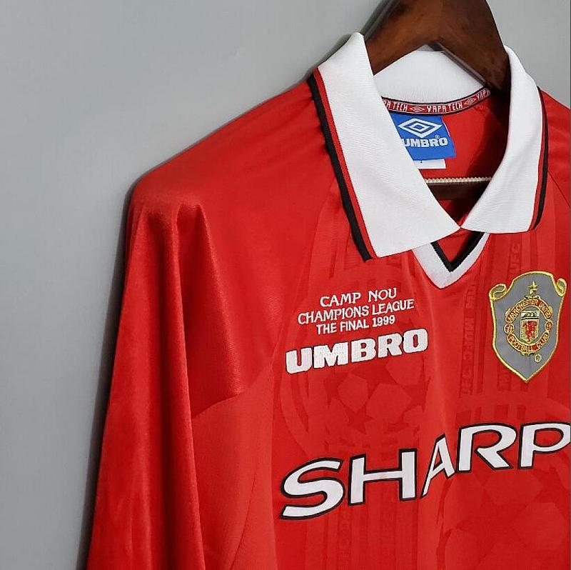 long-sleeved M. Retro long-sleeved 99/00 M. United Champions League version home S-XXL 5