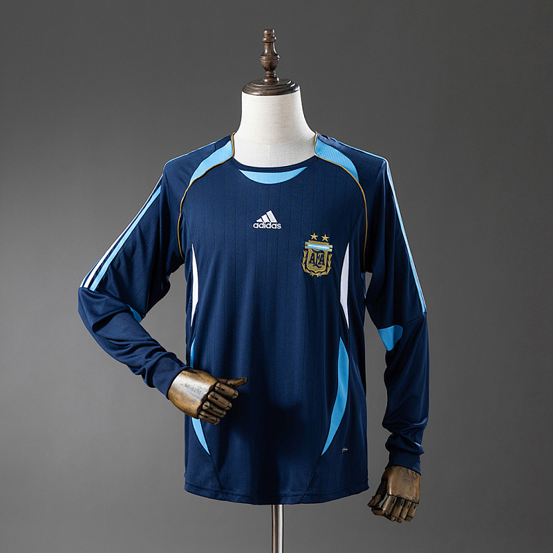 Argentina Argentina 2006 Away Long-Sleeved Retro Jersey S-XXL