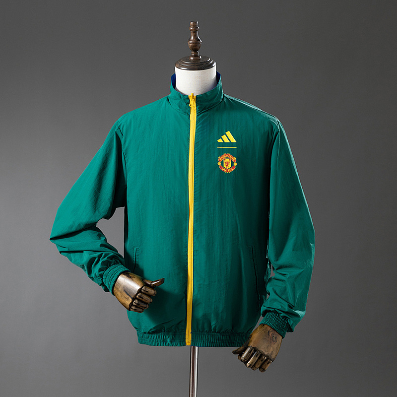 M-U Reversible M-U Reversible Jacket Windbreaker - Blue & B Army Green S-XXL 2