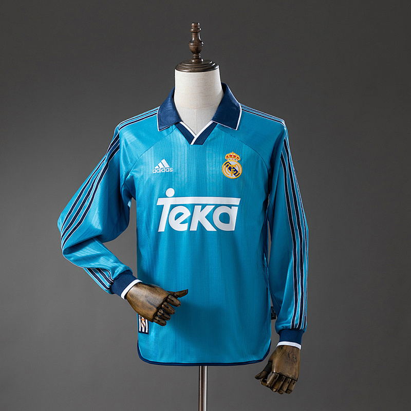 Real Madrid Real Madrid 99/00 Third Away Long-Sleeved Retro Jersey S-XXL