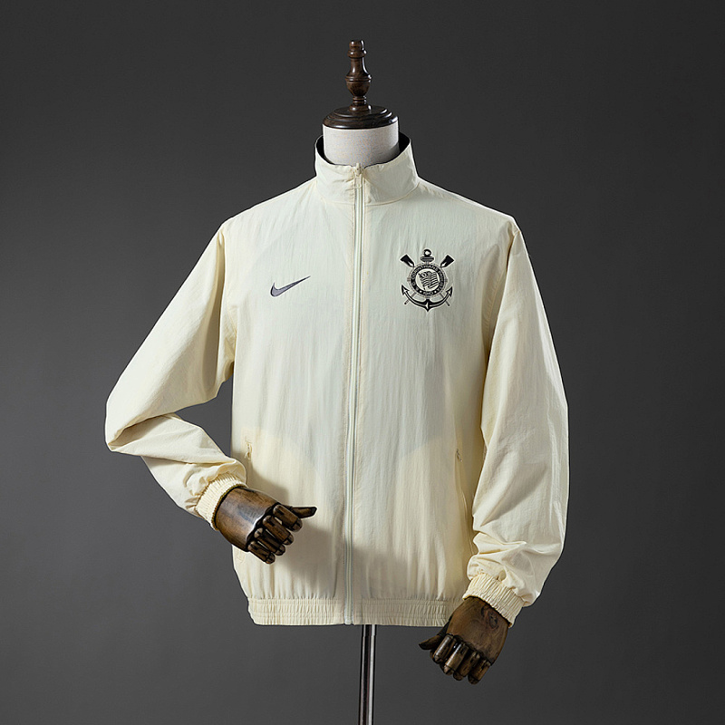 Corinthians Corinthians Reversible Jacket Windbreaker - Beige & Black S-XXL 4