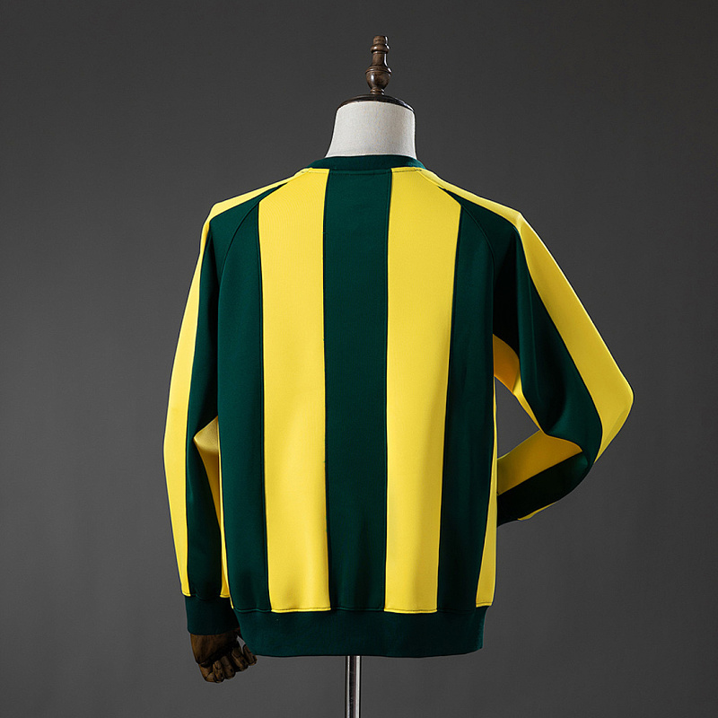 Brasile Brazil Long-sleeved Sweatshirt - Yellow & Green M-3XL 2